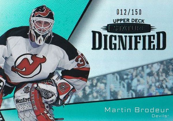 insert karta MARTIN BRODEUR 22-23 Stature Dignified Green /150